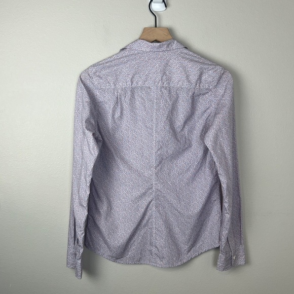 Frank & Eileen Barry Floral Print Long Sleeve Button Front Short - Picture 4 of 6